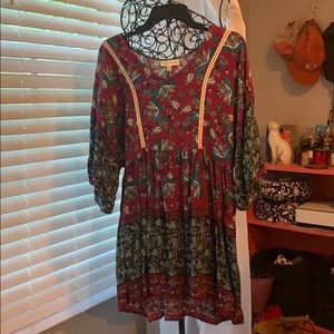 Bohemian floral style dress
